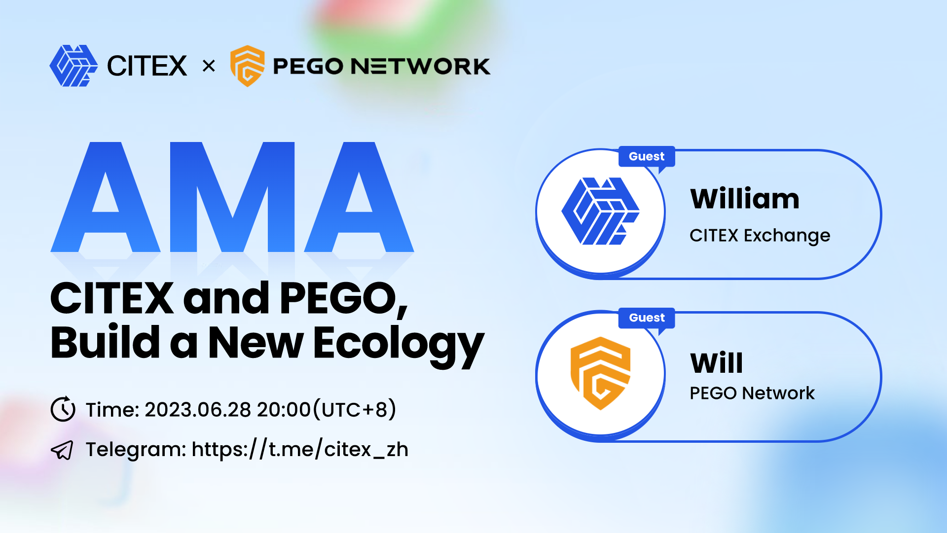 CITEX平台市场负责人将于28日20:00做客PEGO公链社区进行AMA
